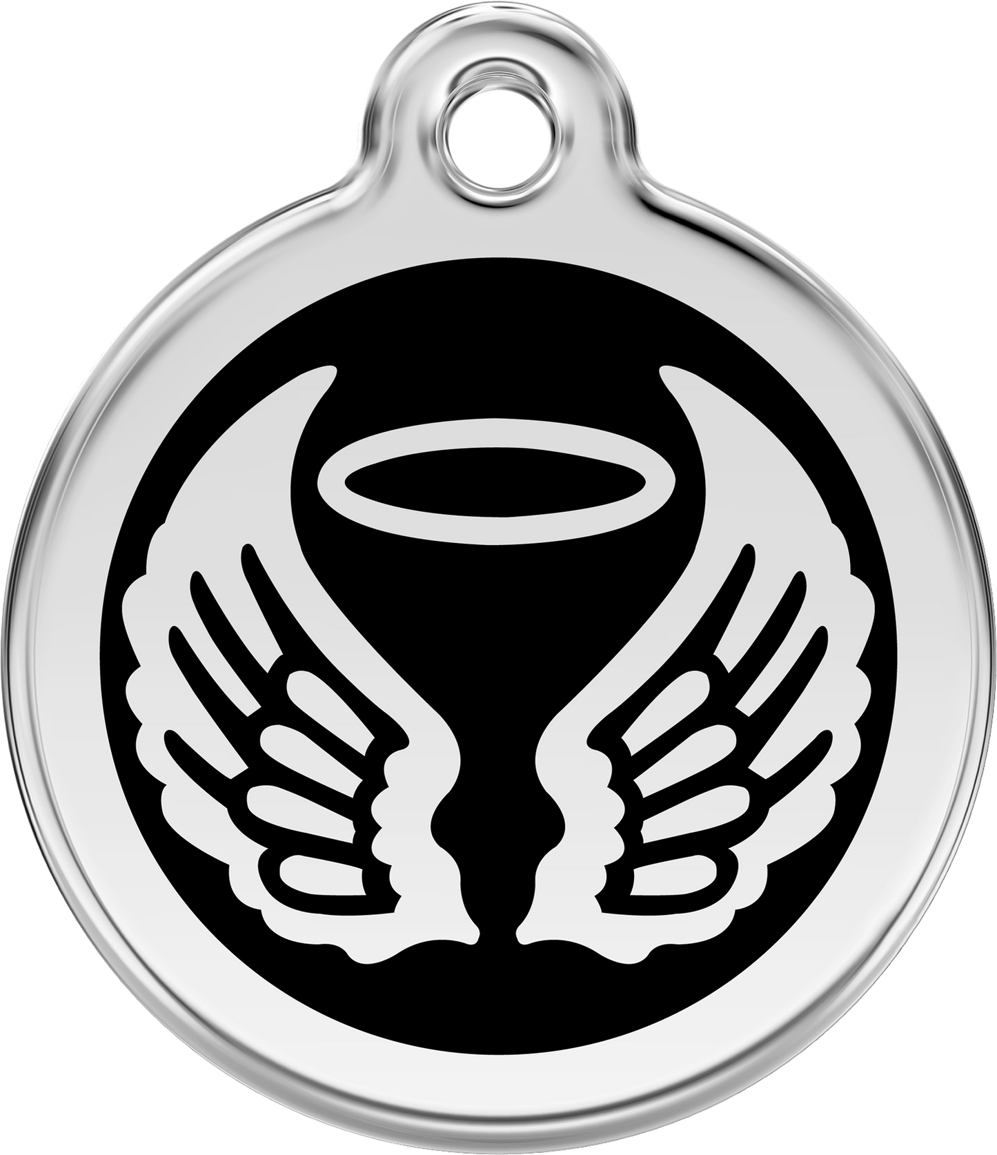 Médaille pour Chien Gravée et Personnalisée – Identification de Collier – Idée Cadeau Originale – Ange|EffyNess®