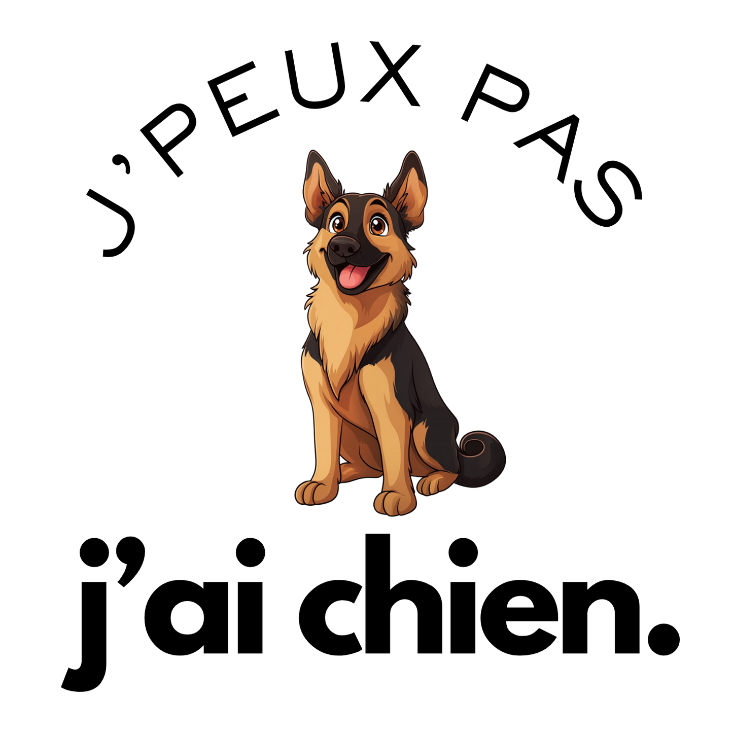 T-shirt - J'peux pas j'ai chien - EffyNess®