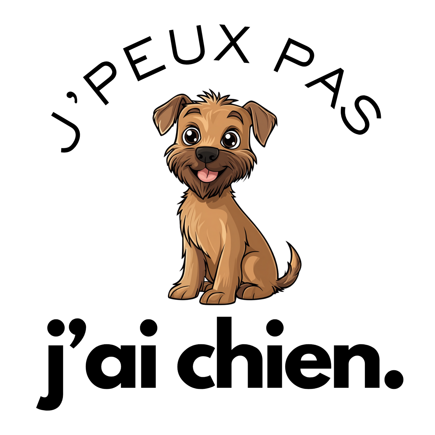 T-shirt - J'peux pas j'ai chien - EffyNess®