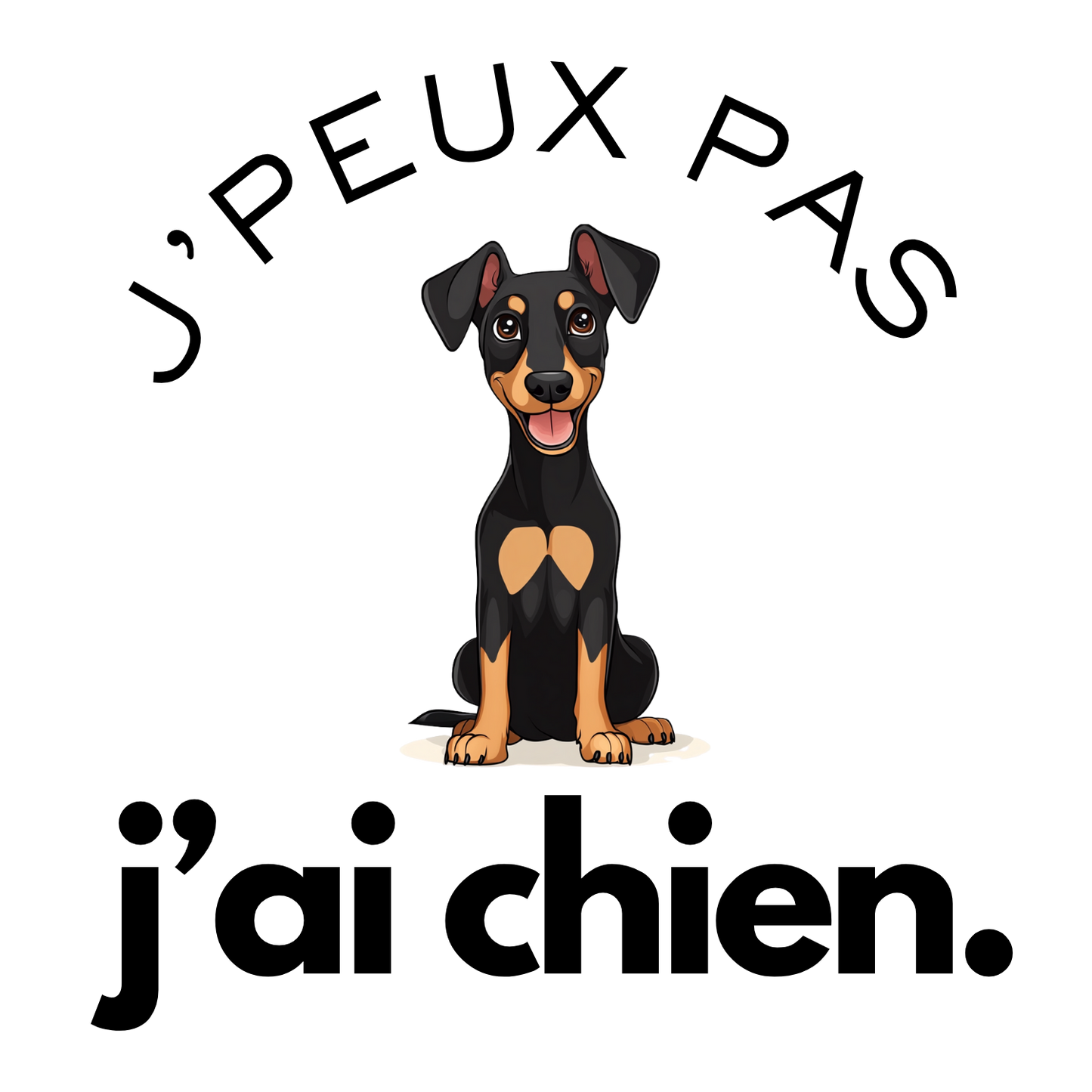 T-shirt - J'peux pas j'ai chien - EffyNess®
