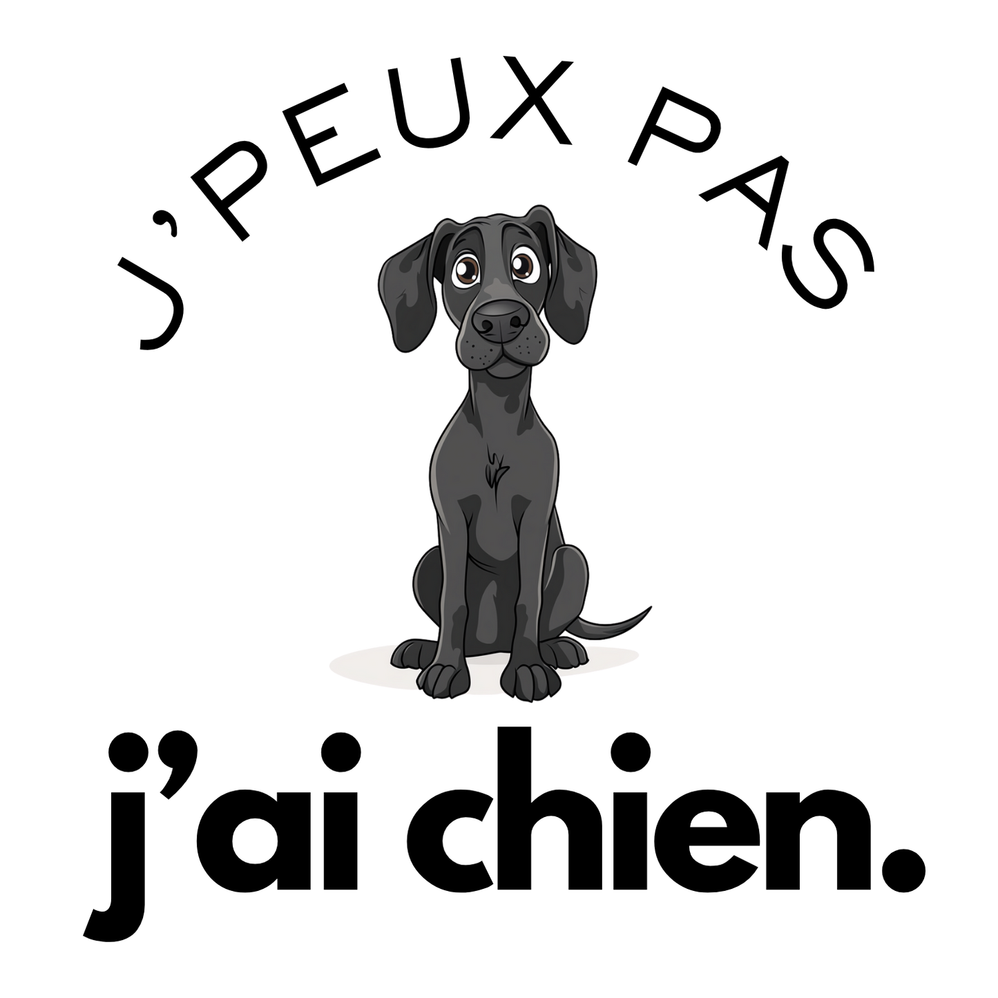 T-shirt - J'peux pas j'ai chien - EffyNess®