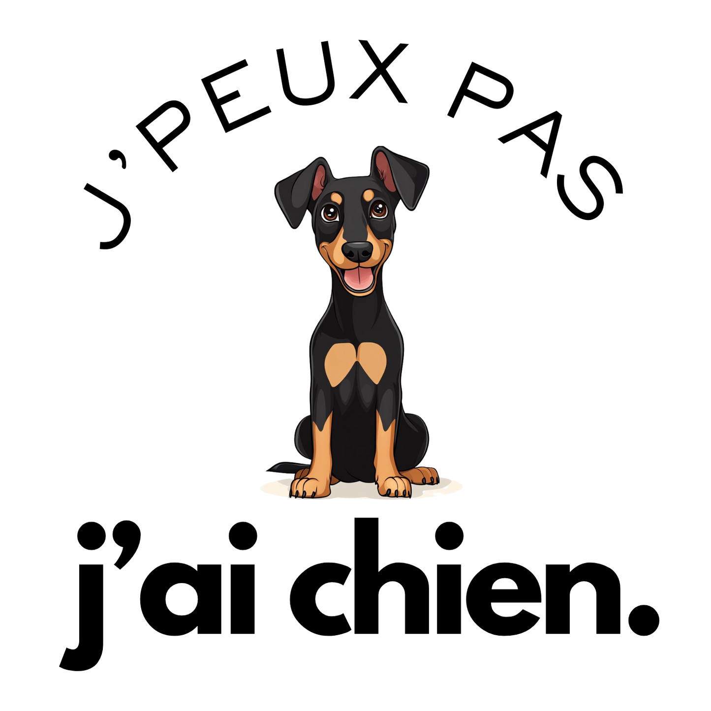 T-shirt - J'peux pas j'ai chien - EffyNess®