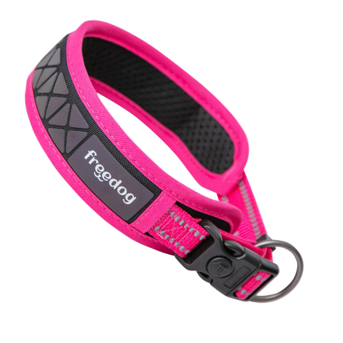 Collier réfléchissant Boréal pour Chien rose