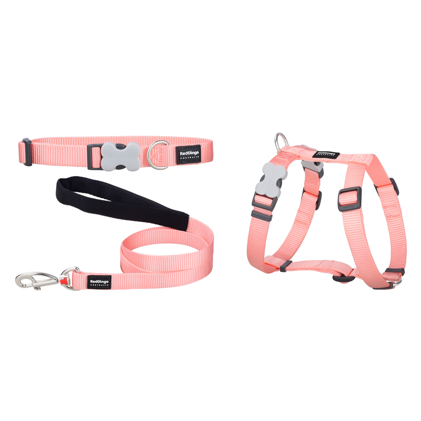 Laisse pour Chien Ultra Confort – Mousqueton breveté – Nylon Premium|Pastel - RedDingo