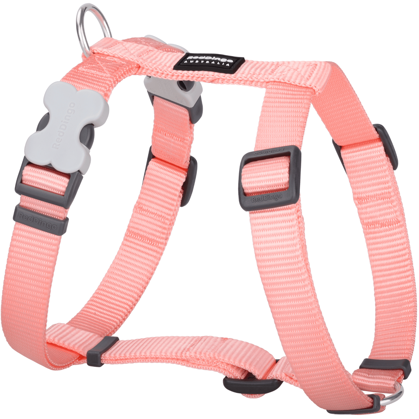 Harnais pour Chien – Boucle innovante – Nylon Premium|forme H Pastel - RedDingo
