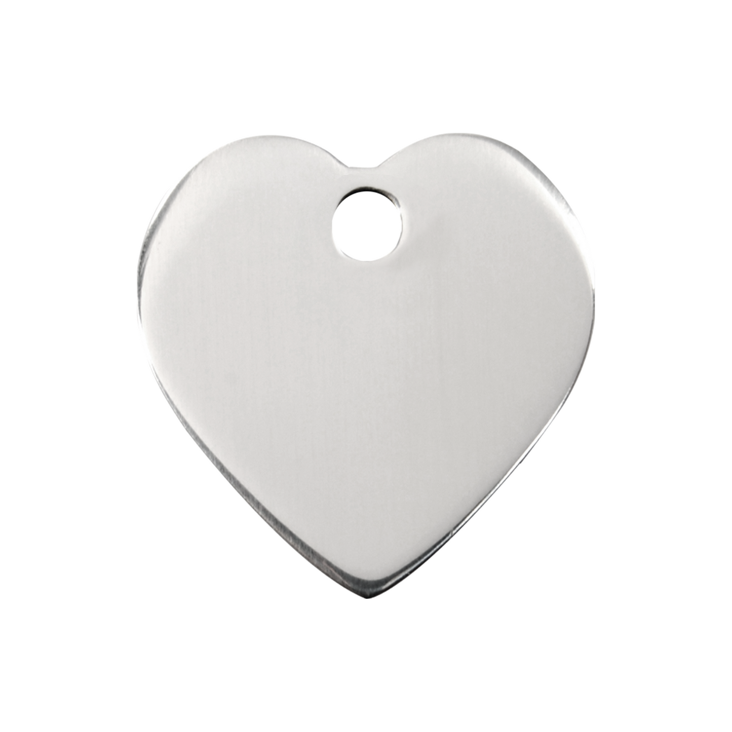 medaille identification chien inox coeur a graver
