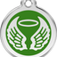 Médaille pour Chien Gravée et Personnalisée – Identification de Collier – Idée Cadeau Originale – Ange｜EffyNess®