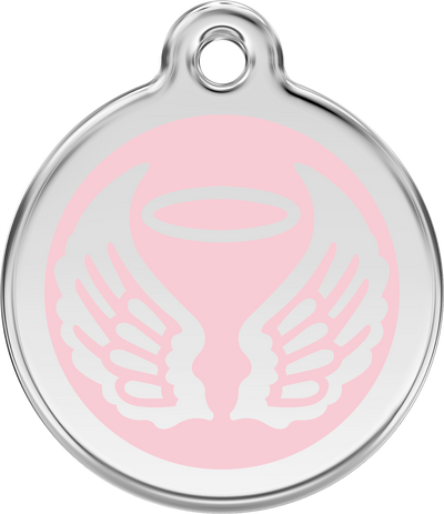 Médaille pour Chien Gravée et Personnalisée – Identification de Collier – Idée Cadeau Originale – Ange｜EffyNess®