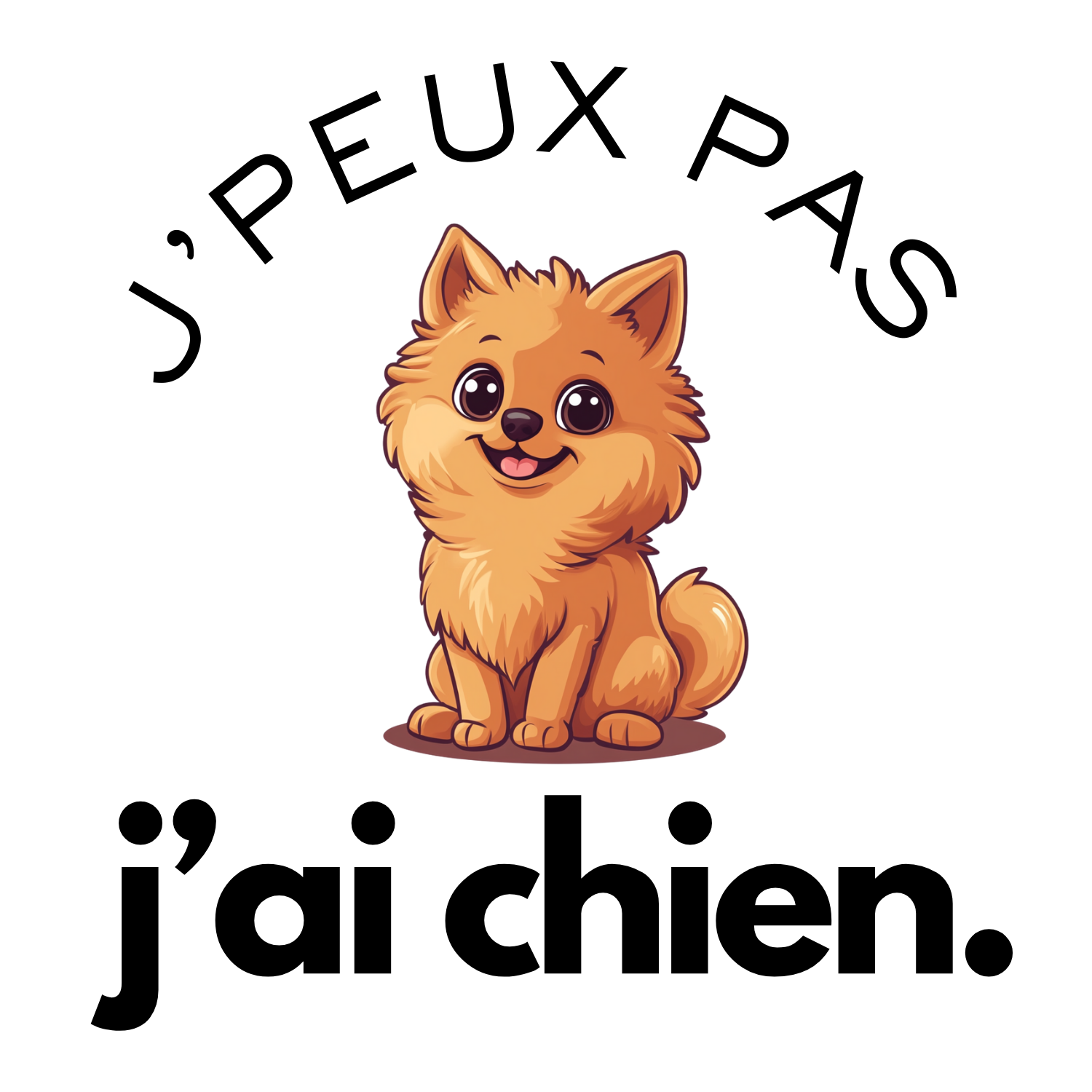 T-shirt - J'peux pas j'ai chien - EffyNess®