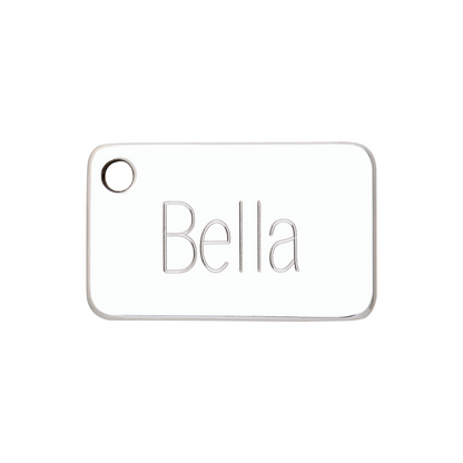 medaille identification chien inox plaque gravure face