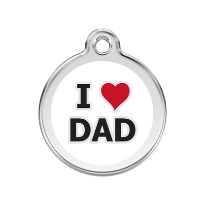 medaille identification chien jaime papa