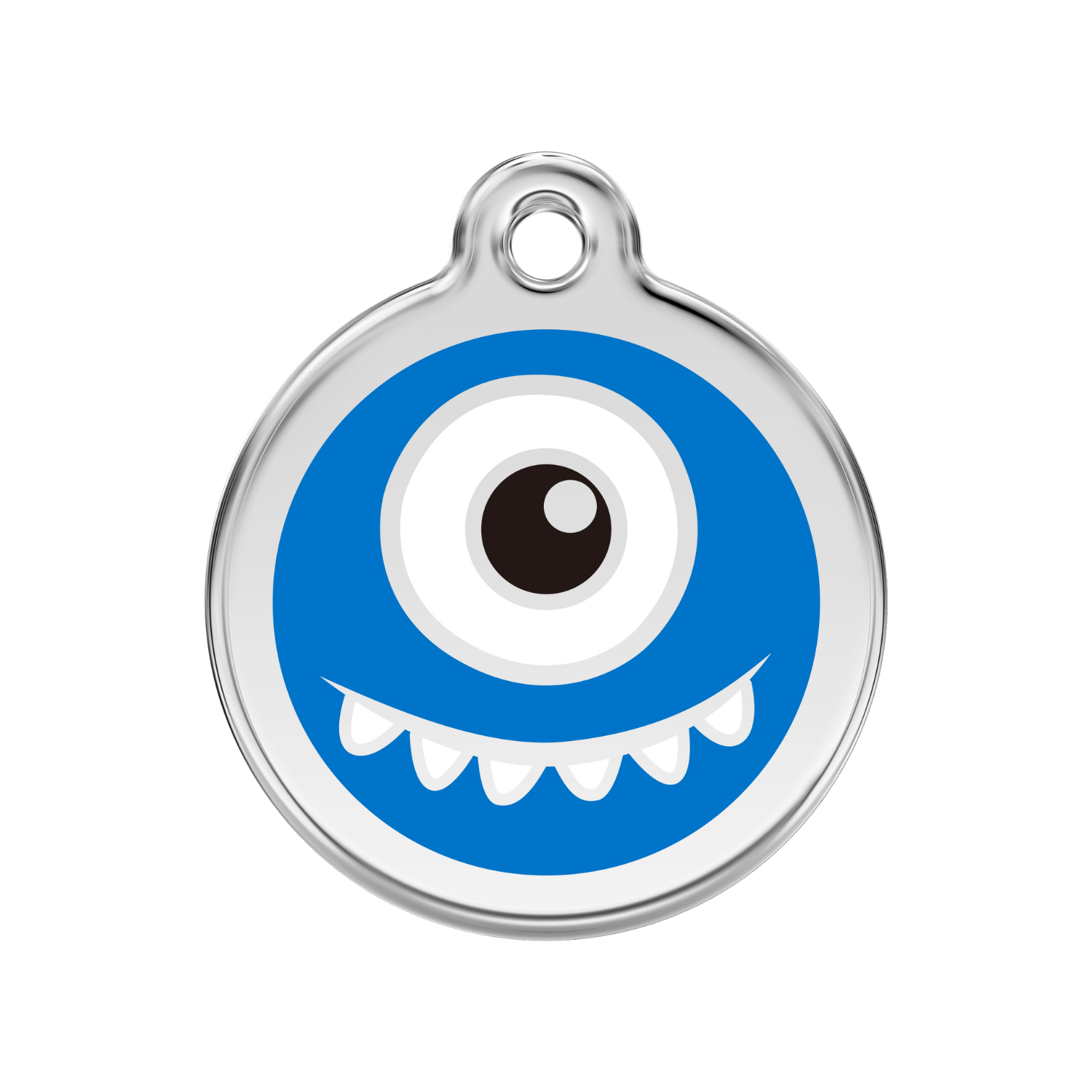 medaille identification chien monstre bleu