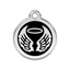 medaille identification chien noir