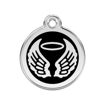 medaille identification chien noir