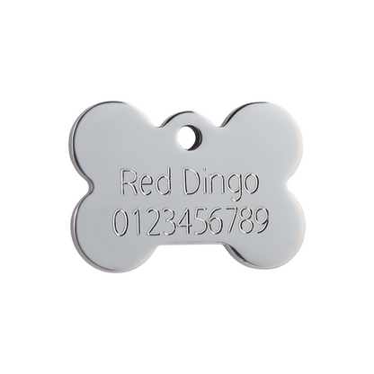 medaille identification chien os inox a graver