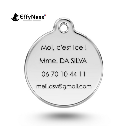 medaille personalisee a graver pour chien
