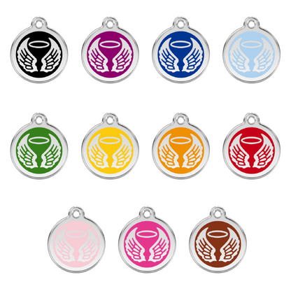 medailles identification chien toutes couleurs ange